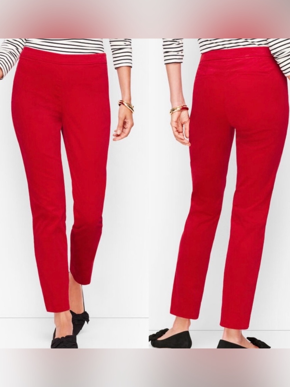 Talbots Chatham Pants in Vibrant Red